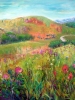 Foothills Meadows (36 x 36 in) acrylic on panel - SOLD